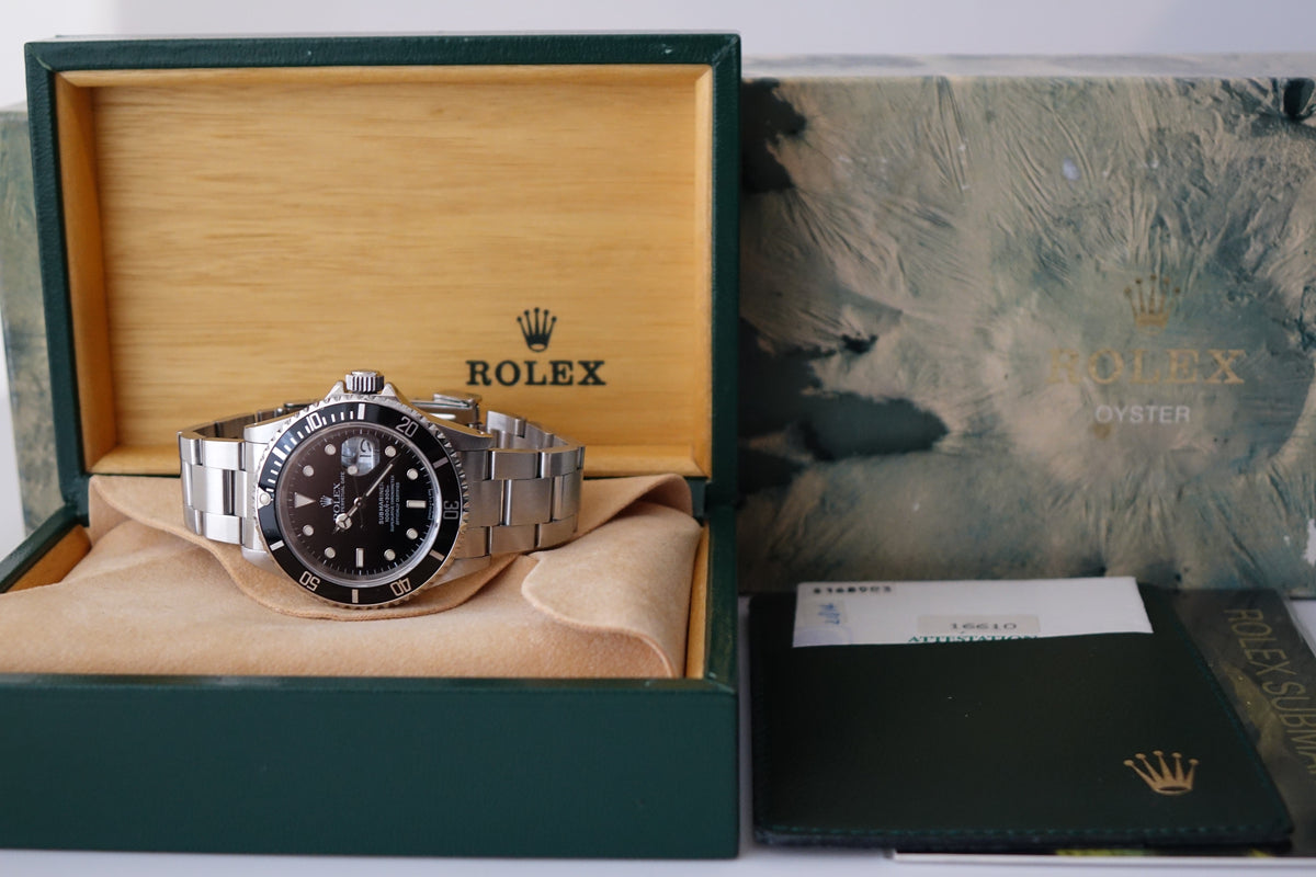 Rolex Submariner Date tritium 16610 full set