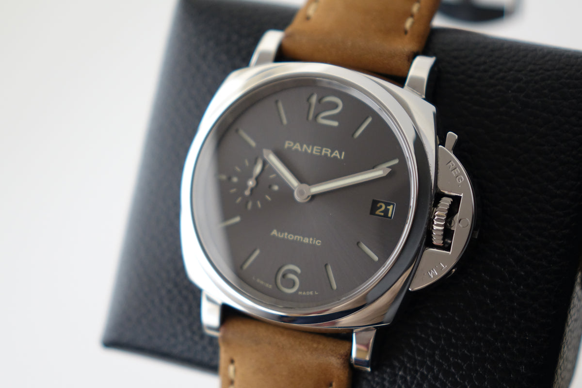 Panerai Luminor Due 3 Days automatic PAM00755 grey dial 38mm