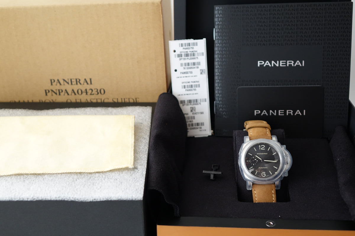 Panerai Luminor Due 3 Days automatic PAM00755 grey dial 38mm