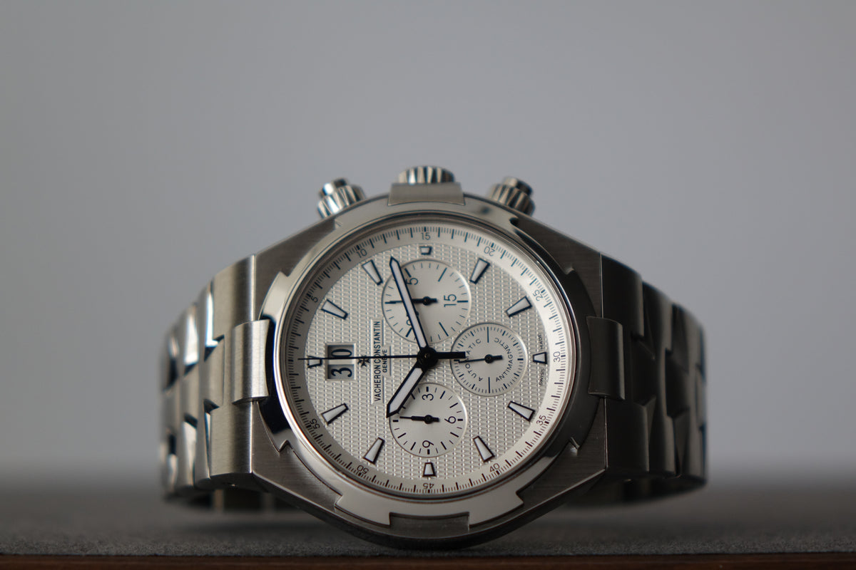 Vacheron Constantin Overseas Chronograph 49150 silver dial watch only