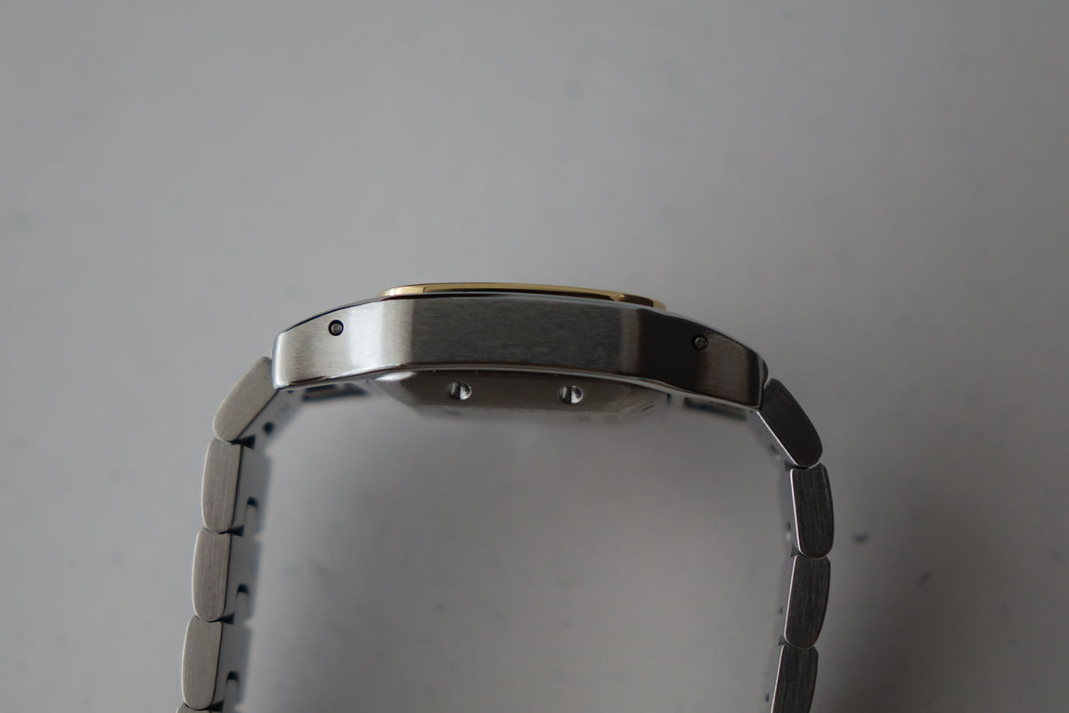 Cartier Santos Galbee 2423 half gold two tone