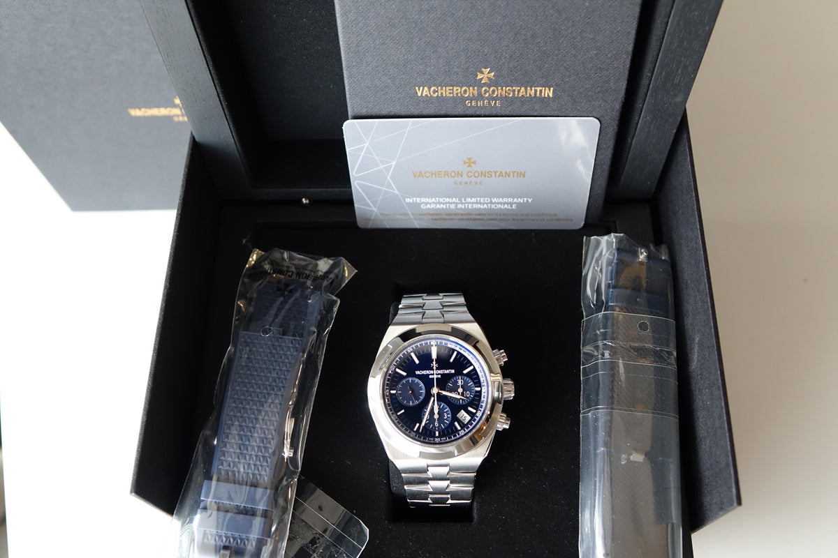 BNIB Vacheron Constantin Overseas 5500V Chrono blue dial