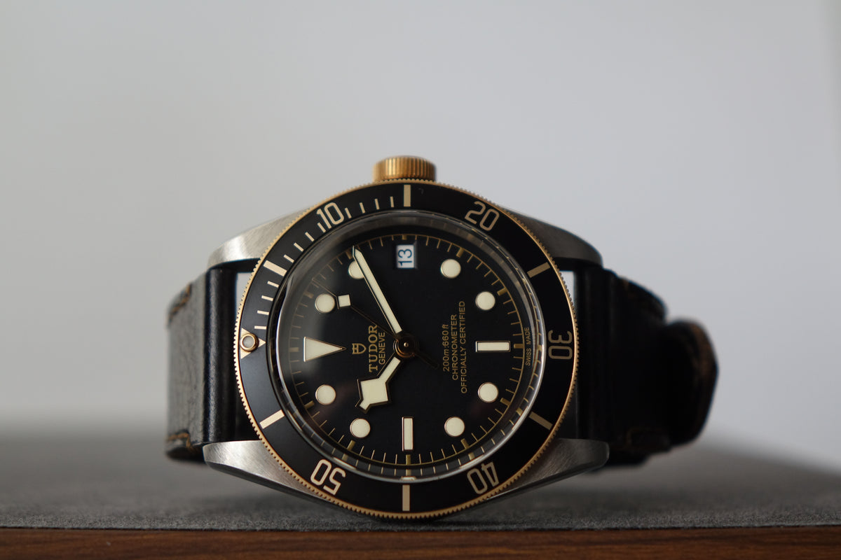 Tudor Black Bay S&G M79733N leather strap black dial full set