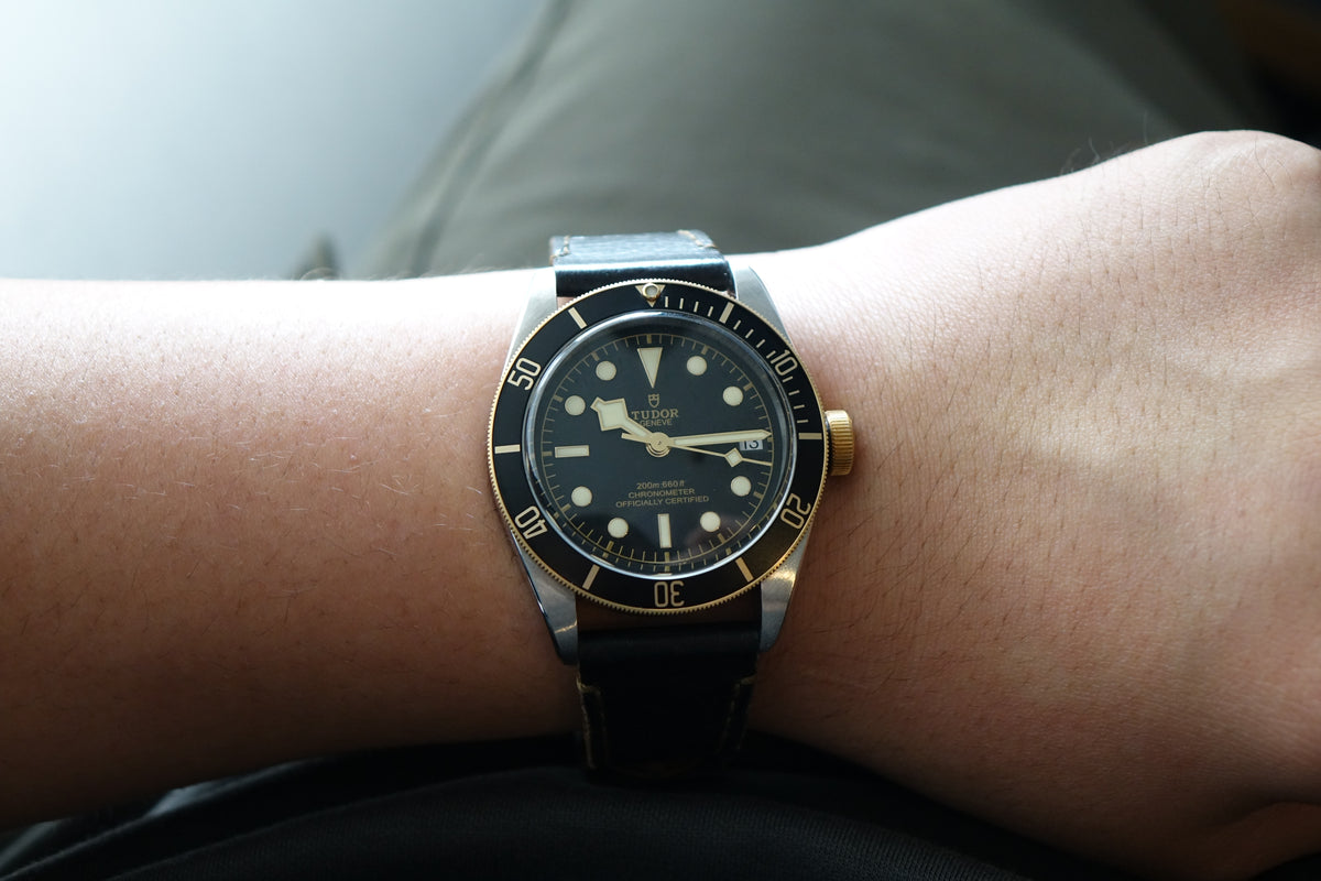 Tudor Black Bay S&G M79733N leather strap black dial full set