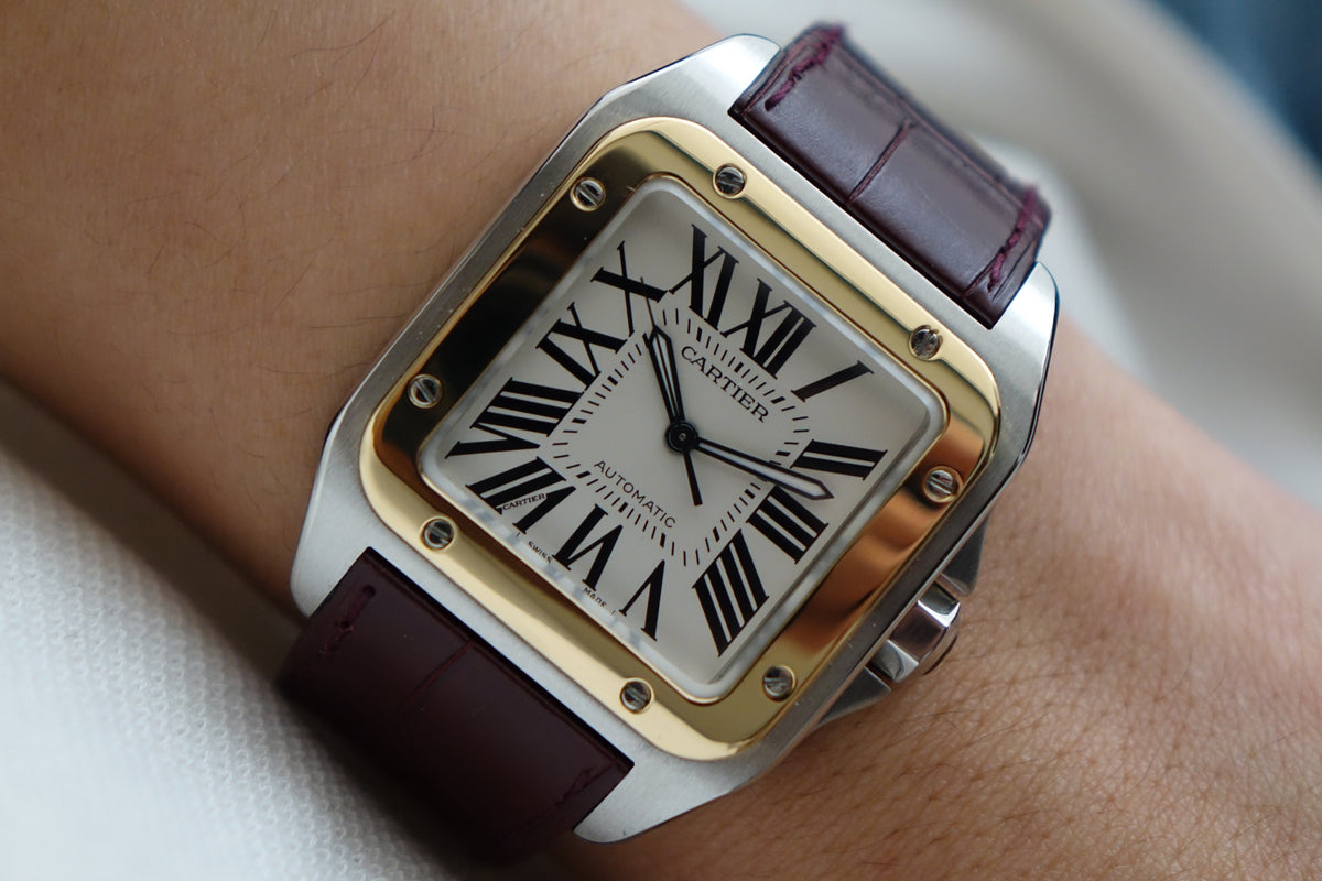 Cartier Santos 100 XL 2656 Half gold full set