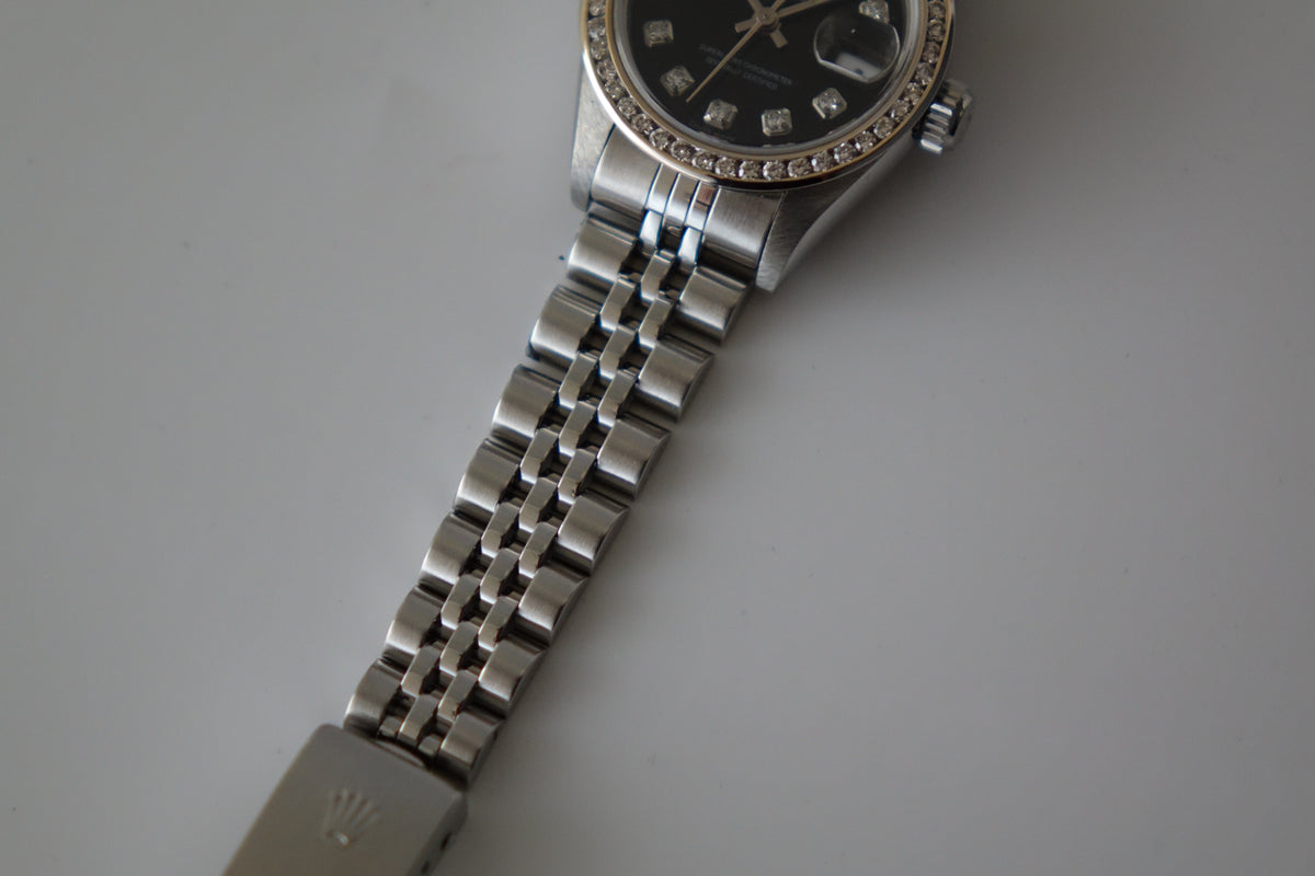 Rolex Datejust 26 black diamond dial 69174G