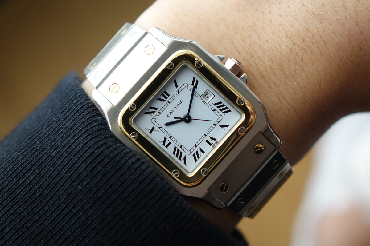 Cartier Santos Carree 2961 half gold