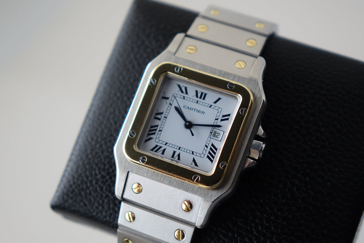 Cartier Santos Carree 2961 half gold