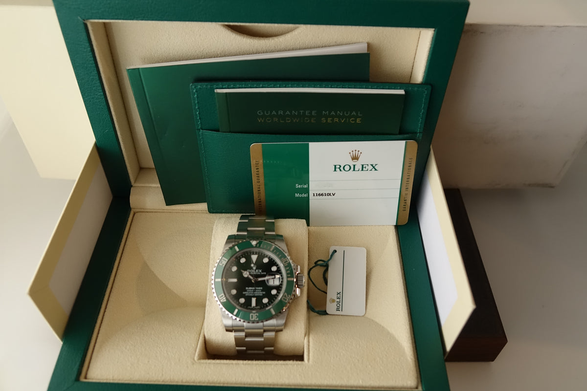 Rolex Submariner Date Hulk 116610LV 2019