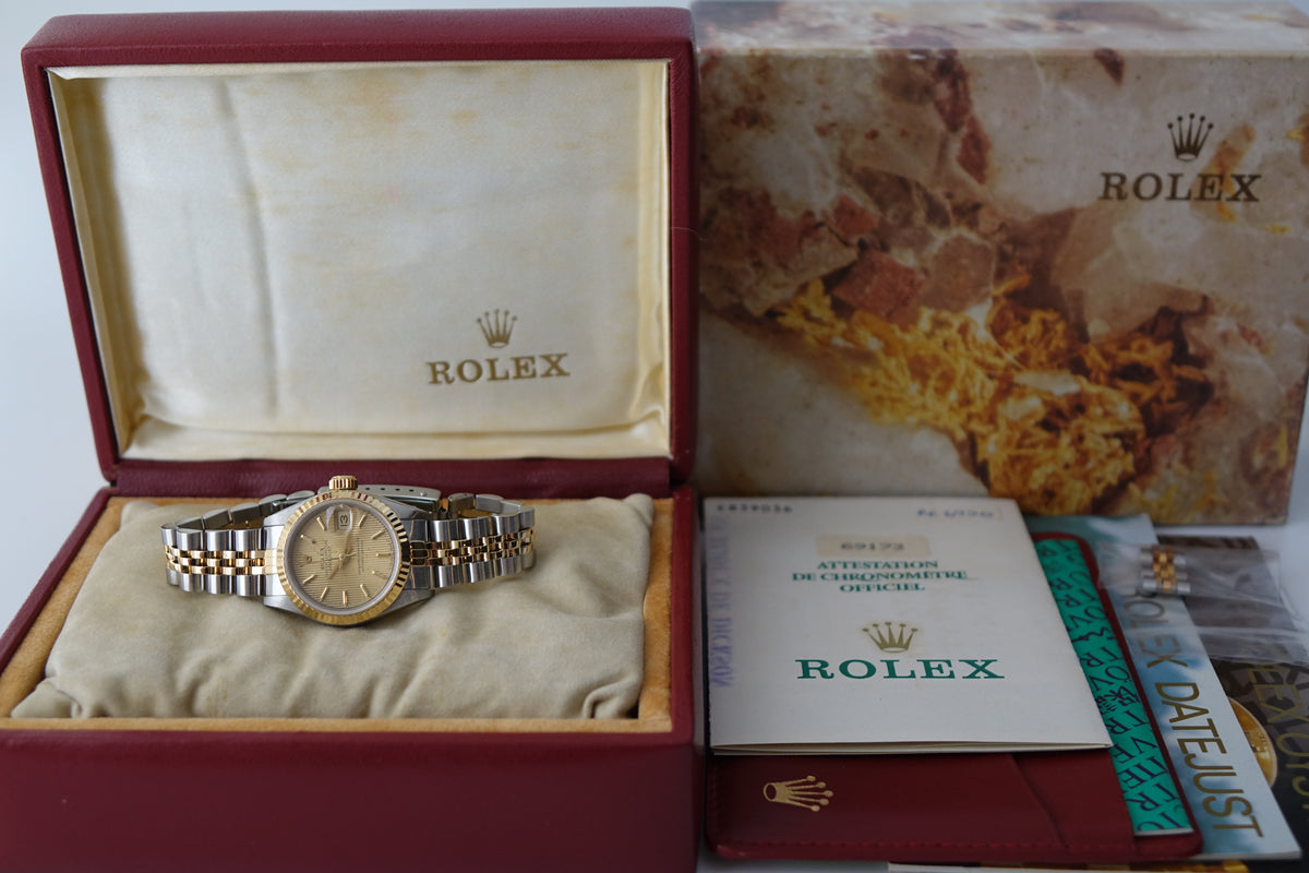 Rolex Lady Datejust 26 69173 Tapestry Dial