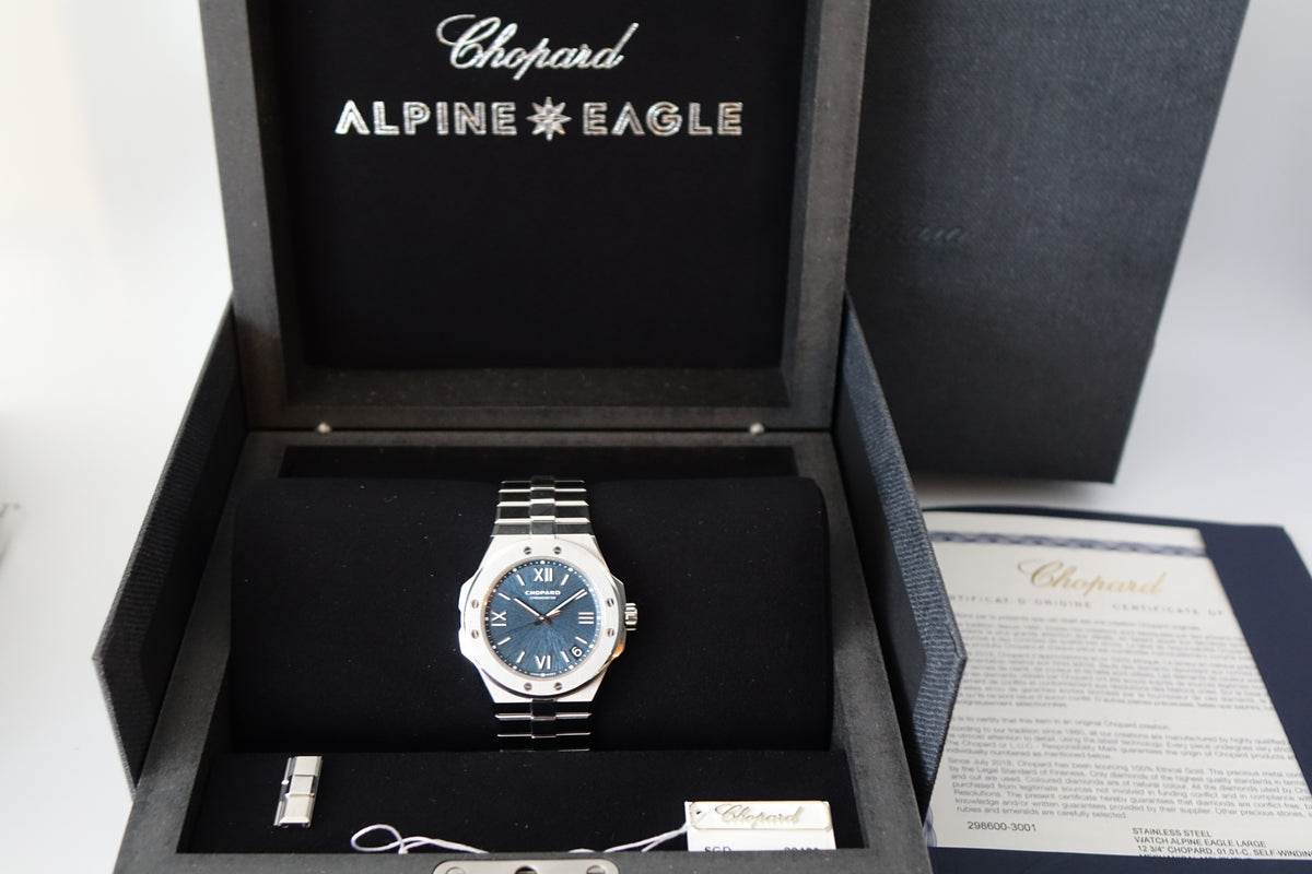 Chopard Alpine Eagle 41 Blue 298600-3001 full set