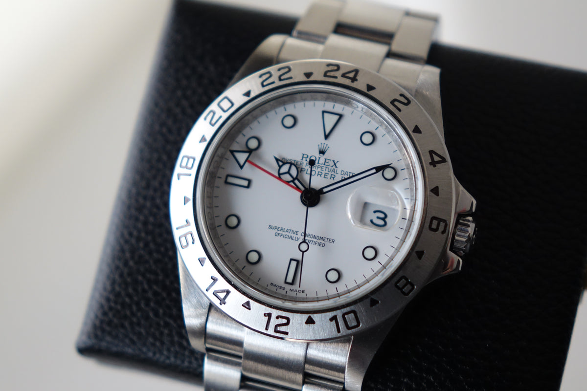 3186 Rolex Explorer 2 16570 Polar Chapter ring rehaut