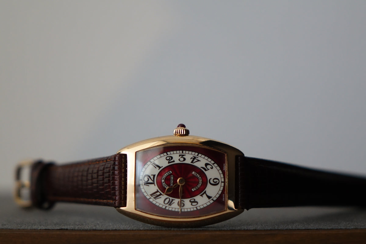 Franck Muller 1752 QZ Chronometro watch w/Service Card