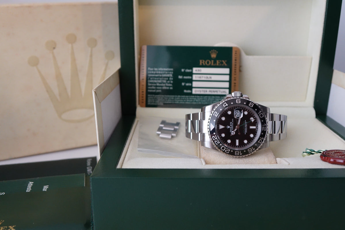 Rolex GMT Master II 2 116710LN green arrow full set