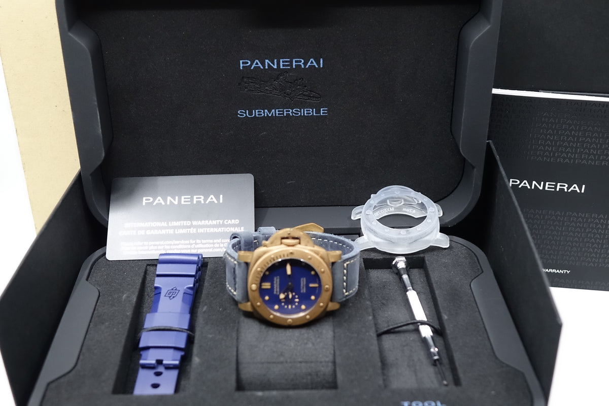 Panerai Submersible Bronzo Abisso PAM01074 Bronze Blue