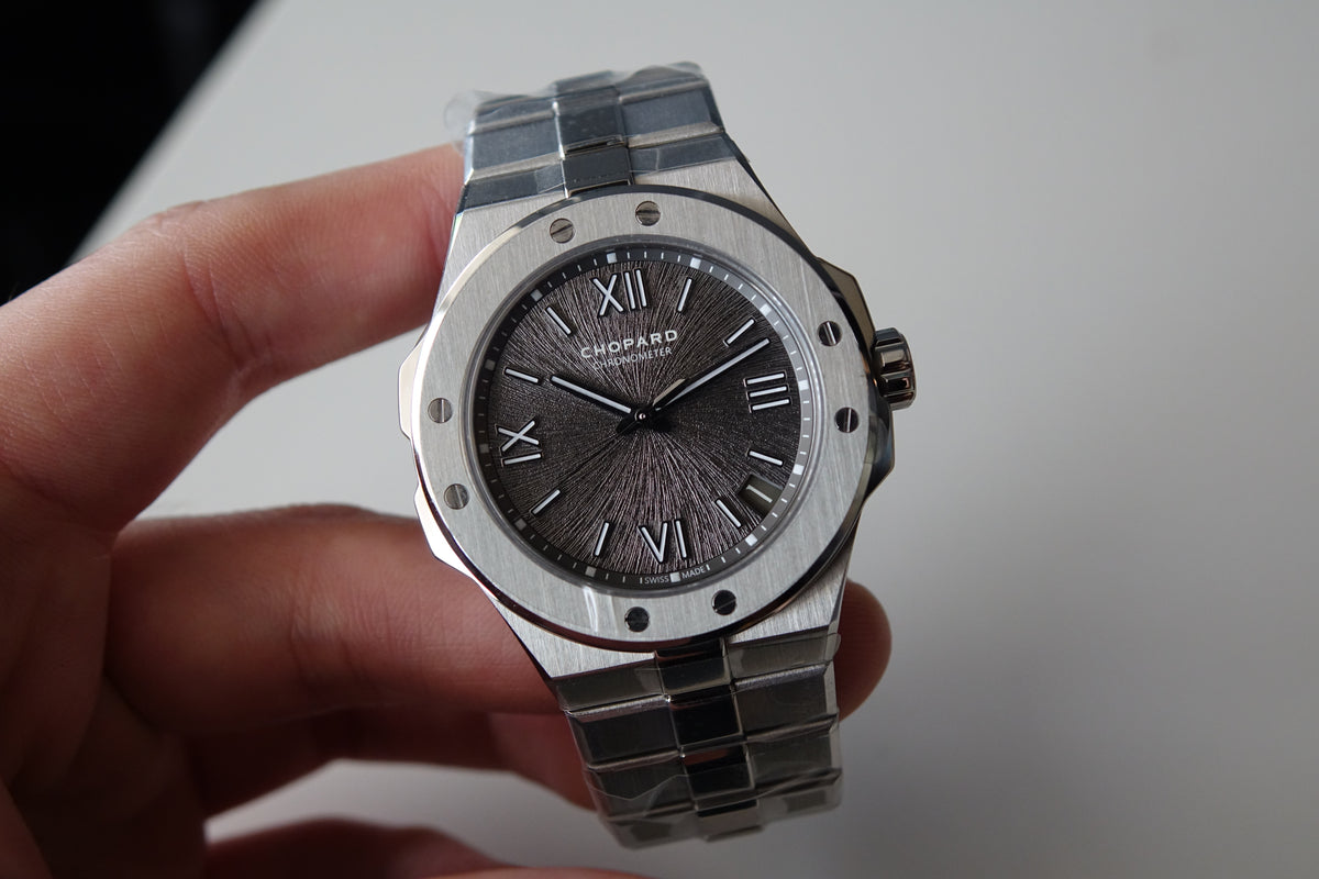 NOS Chopard Alpine Eagle 41 Grey 298600-3002