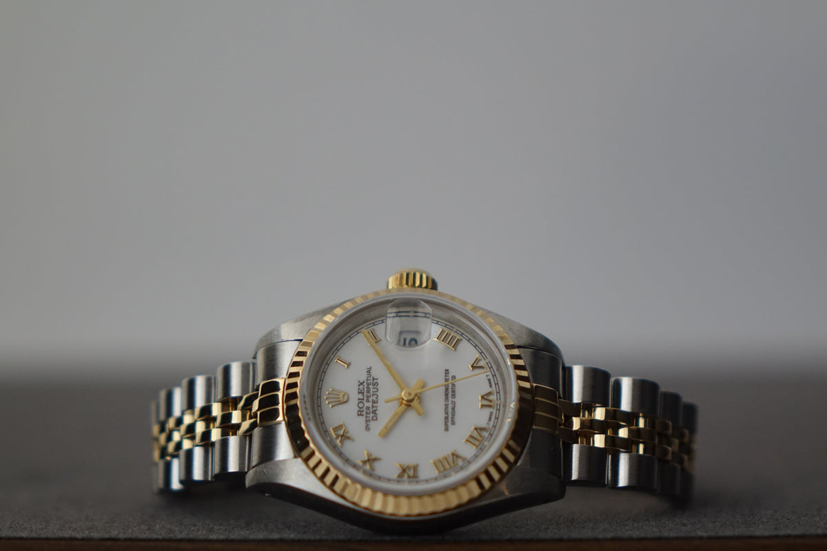 Rolex Datejust 26 69173 white roman dial watch only