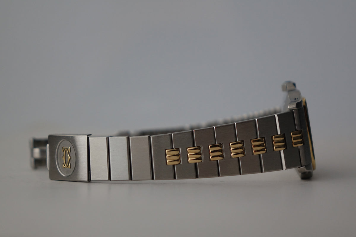 Cartier Santos Galbee 2961 watch only with rare Godron bracelet