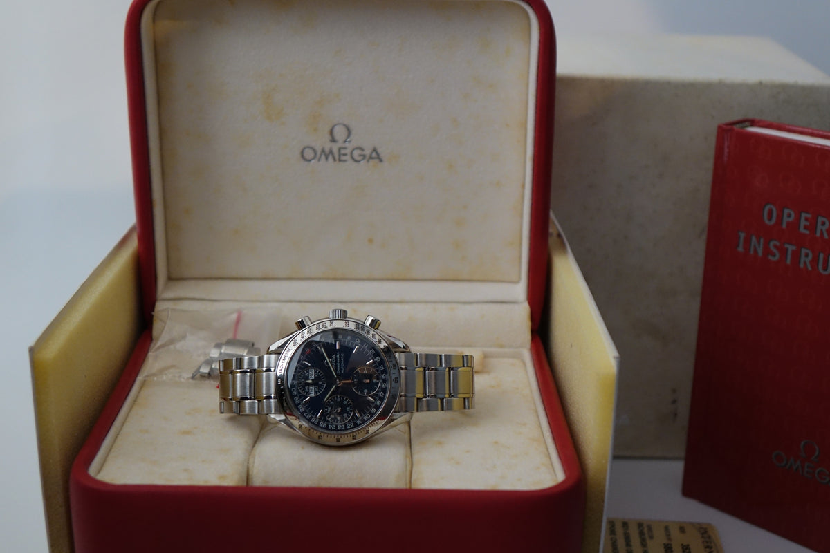 Omega Speedmaster Automatic reduced 3523.80 daydate triple calendar blue