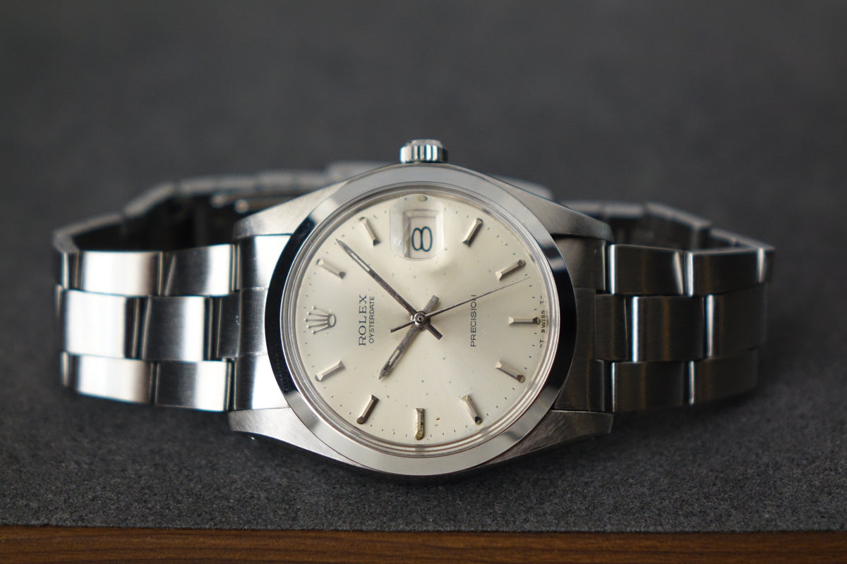 Rolex Oyster Perpetual 34 silver dial 6694