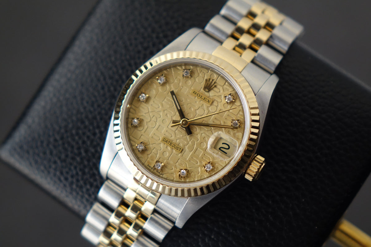 Rolex Datejust 31 68273 Champagne computer diamond dial