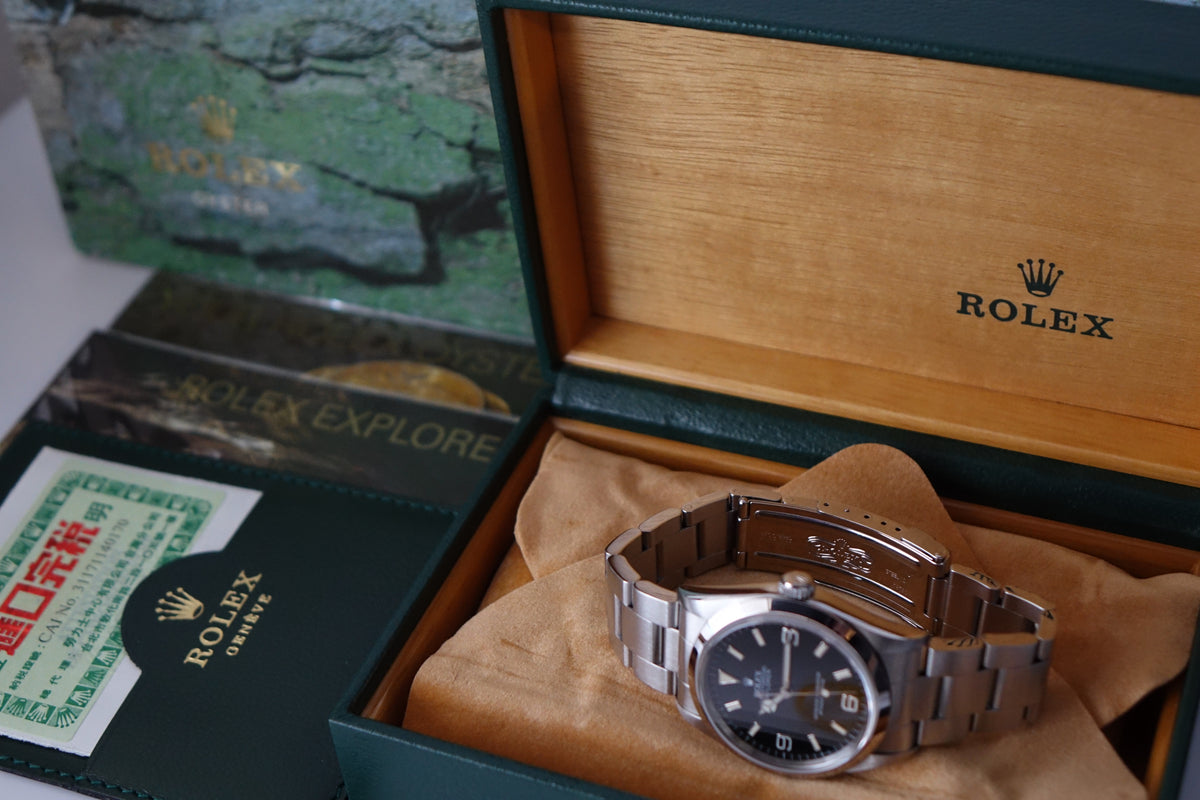 Rolex Explorer 1 14270 Creamy Patina tritium