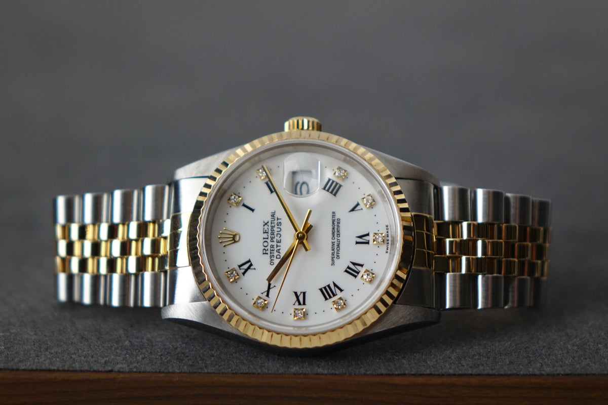 Rolex Datejust 36 16233 White roman diamond dial 16233G