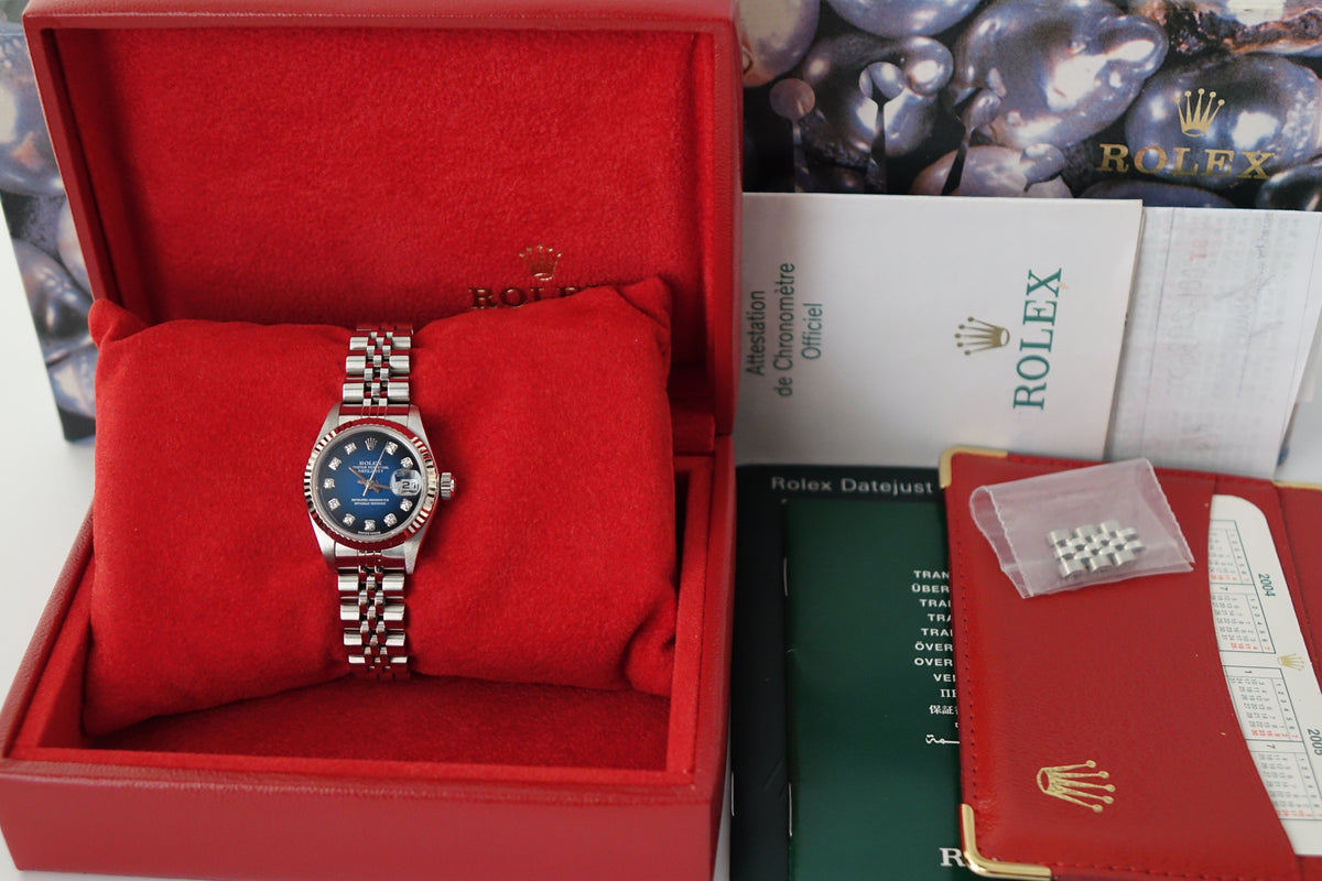 Rolex Datejust 26 Lady 79174G vignette full set