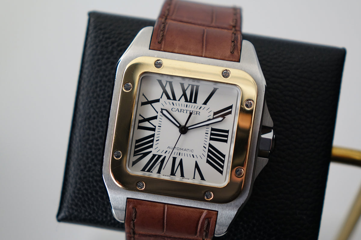 Cartier Santos 100 XL W20072X7 half gold 2656