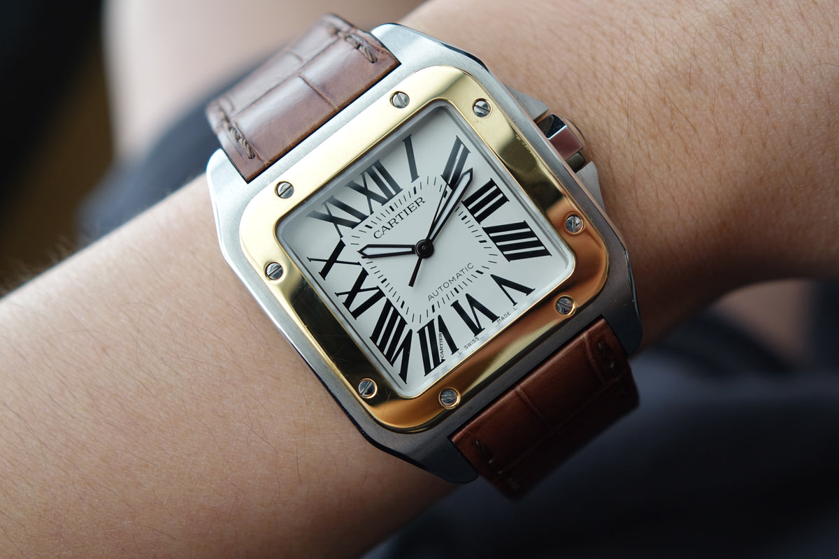 Cartier Santos 100 XL W20072X7 half gold 2656