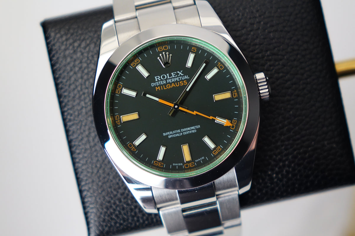 Rolex Milgauss 116400GV Green Crystal