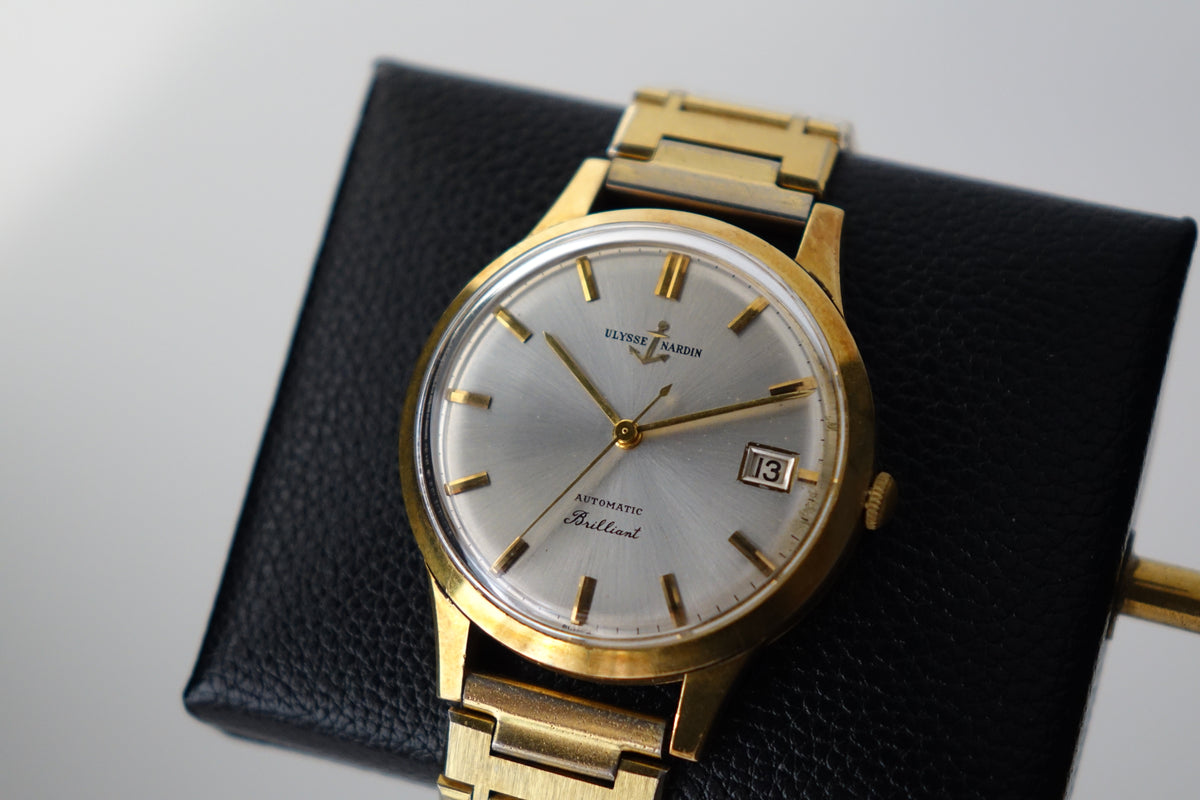 Vintage 18k gold Ulysse Nardin Brilliant Automatic N151