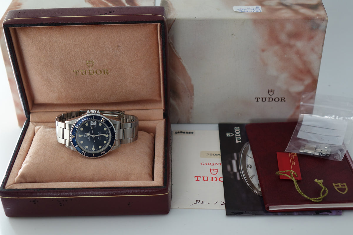 Tudor Submariner Blue 75090 full set