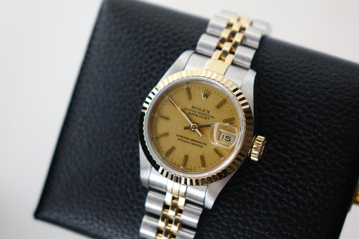 Rolex Datejust 26 Champagne linen dial 69173