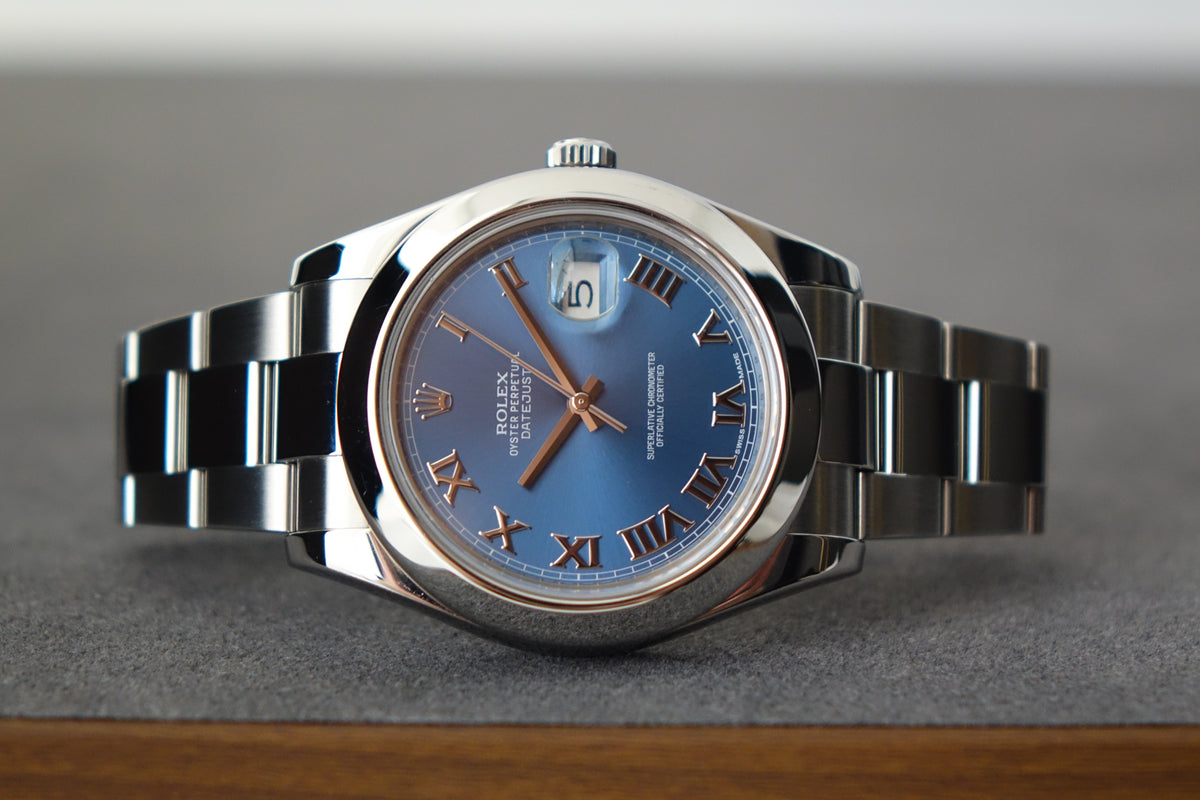 Rolex Datejust 41 116300 Azzurro blue roman Datejust II