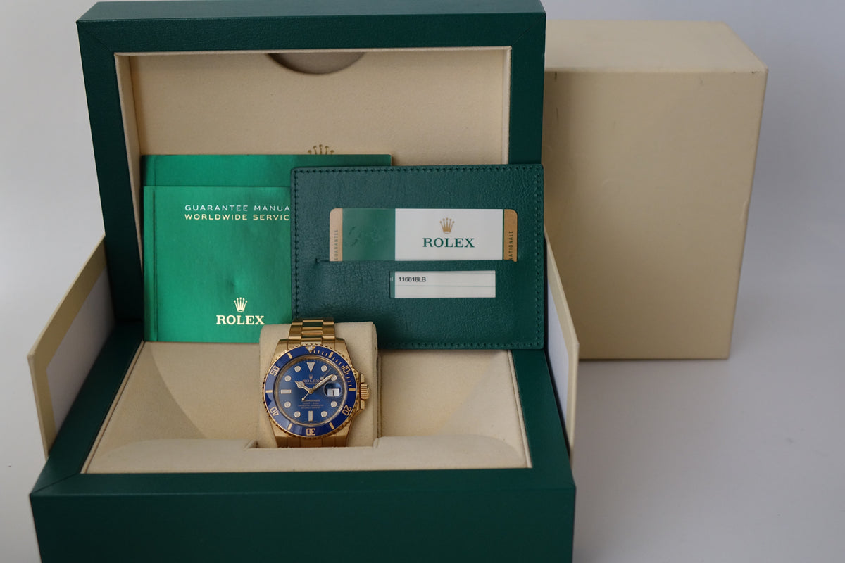 Rolex Submariner Bluesy 116618LB full set