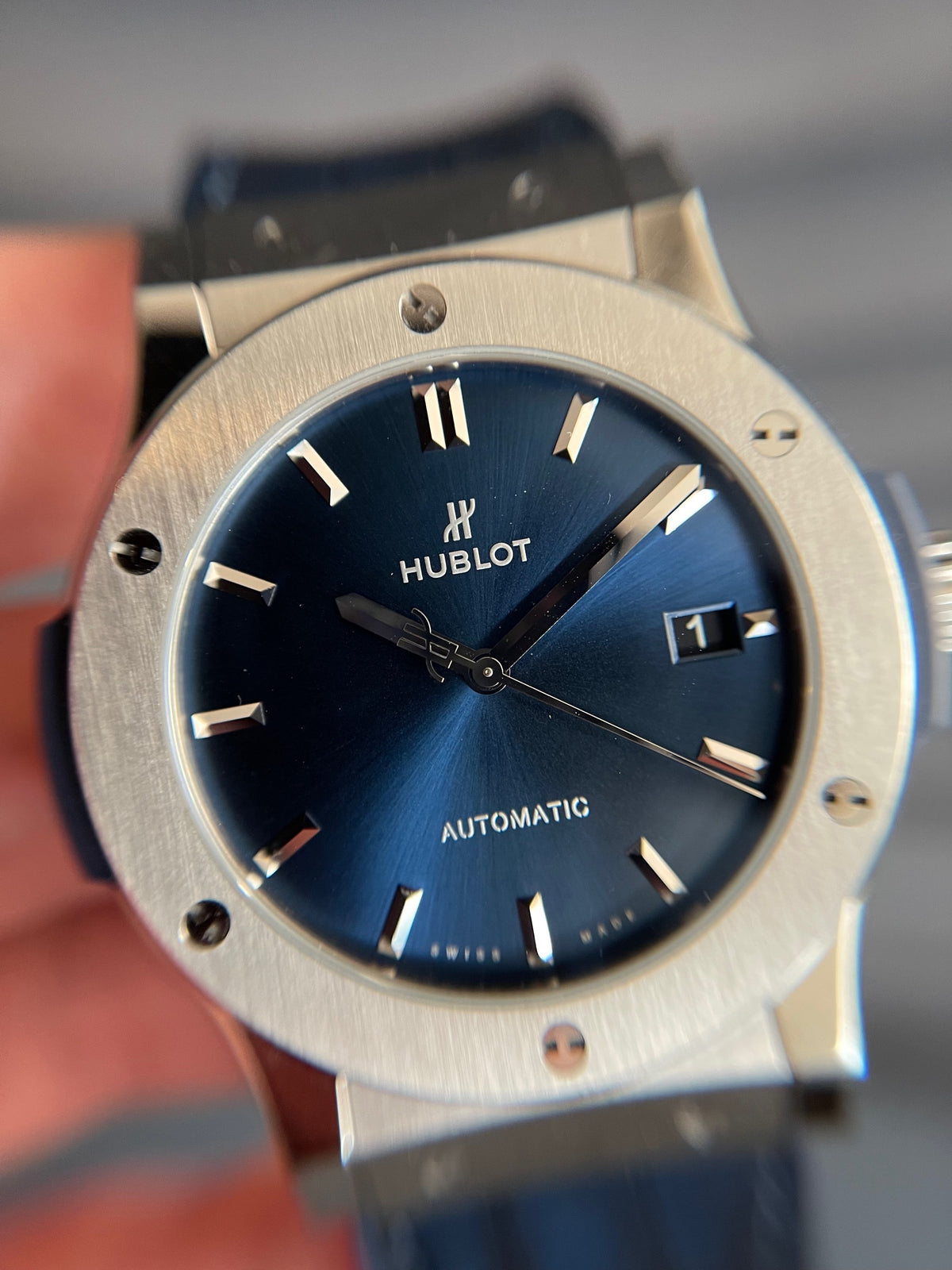 Hublot Classic Fusion Titanium Blue 45 511.NX.7170.LR