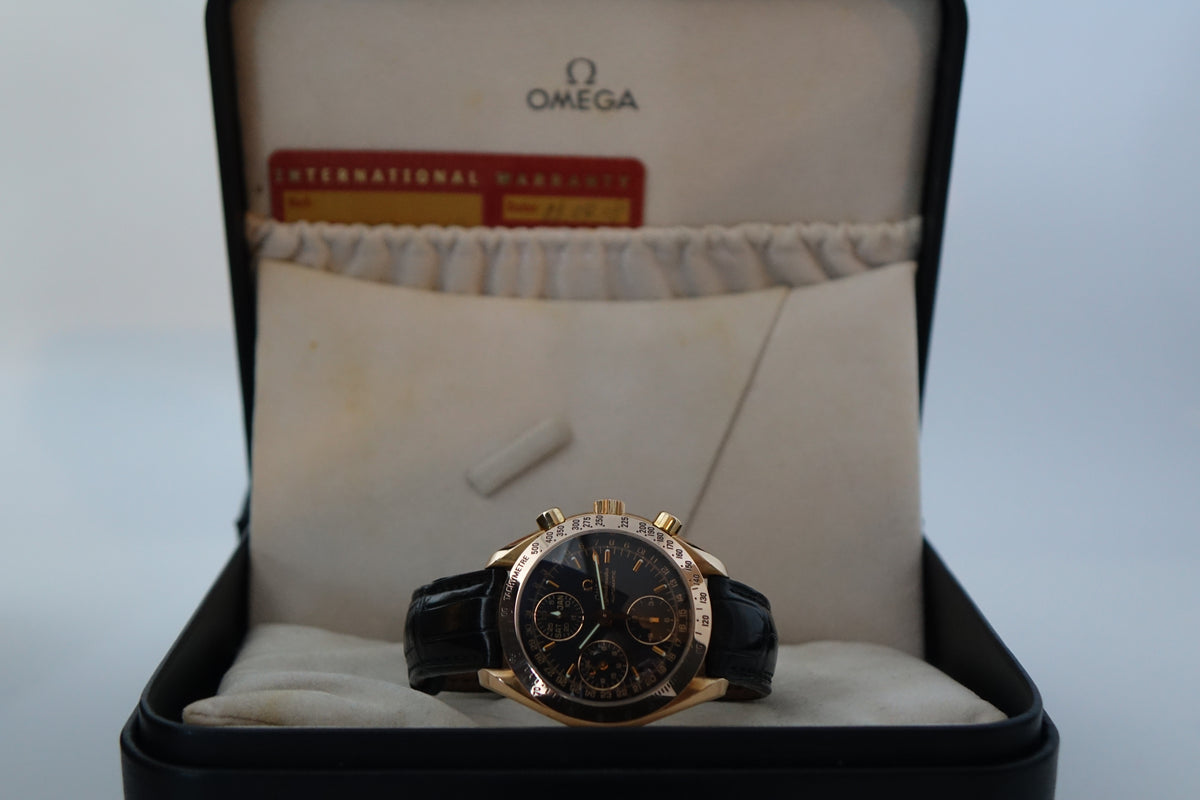 Omega Speedmaster Triple Calendar 18k Rose gold full set 3623.50