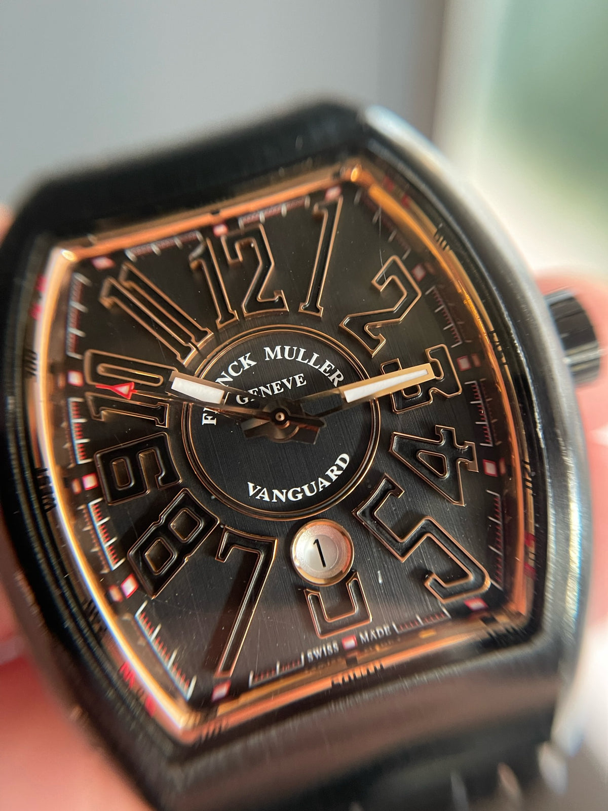 Franck Muller Vanguard 45 Titanium rose gold V45 SC DTJ TT NR BR 5N