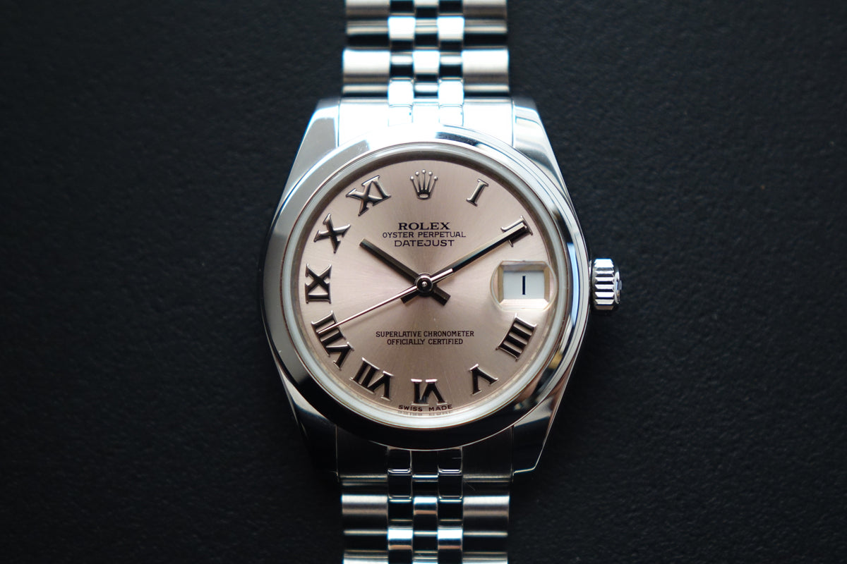 Rolex Datejust 31 pink roman dial 178240